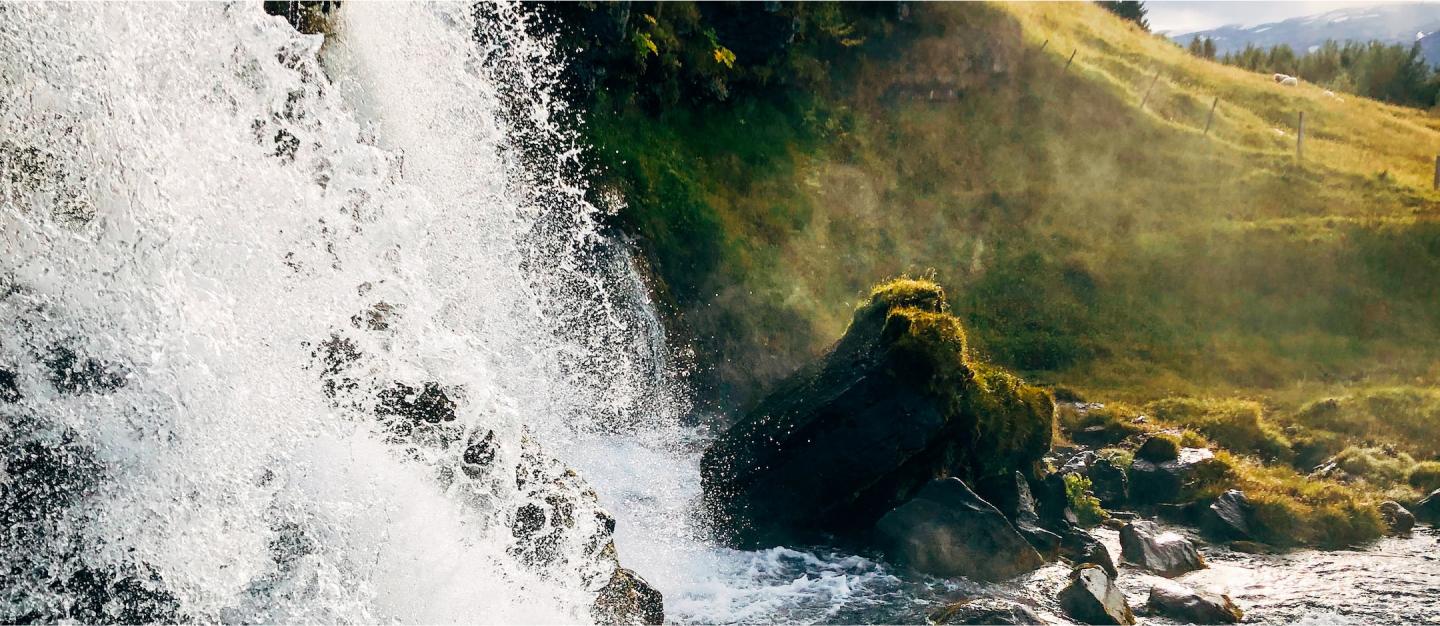 Image of a river and waterfall